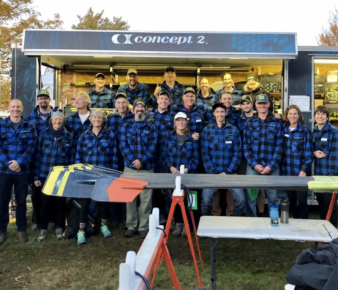 the Concept2 regatta services team at Head of the Charles